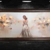 Beautiful Girl Wall Art in Hand Painting Style
