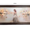 Girl's Back Hand Painting Style Wall Art