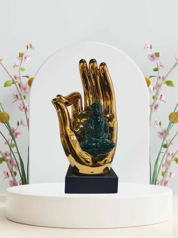 Buddha on Golden Hand