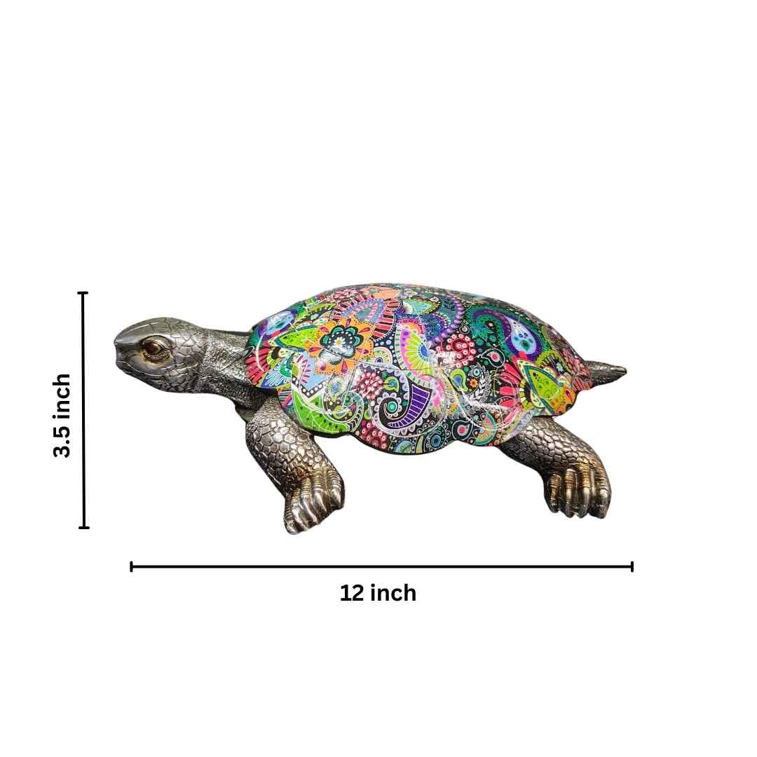 Colorful Tortoise Showpiece Dimension