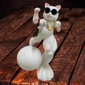 Cool Cat Playing Football