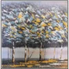 Hand Painted Colorful Trees