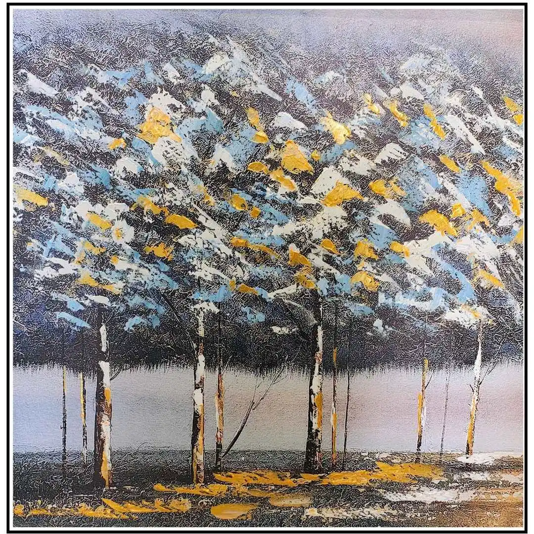 Hand Painted Colorful Trees