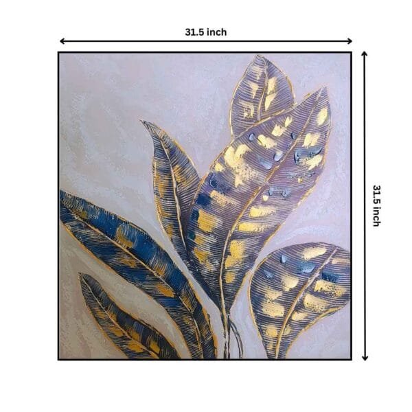 Hand Painted Leaves Scenery