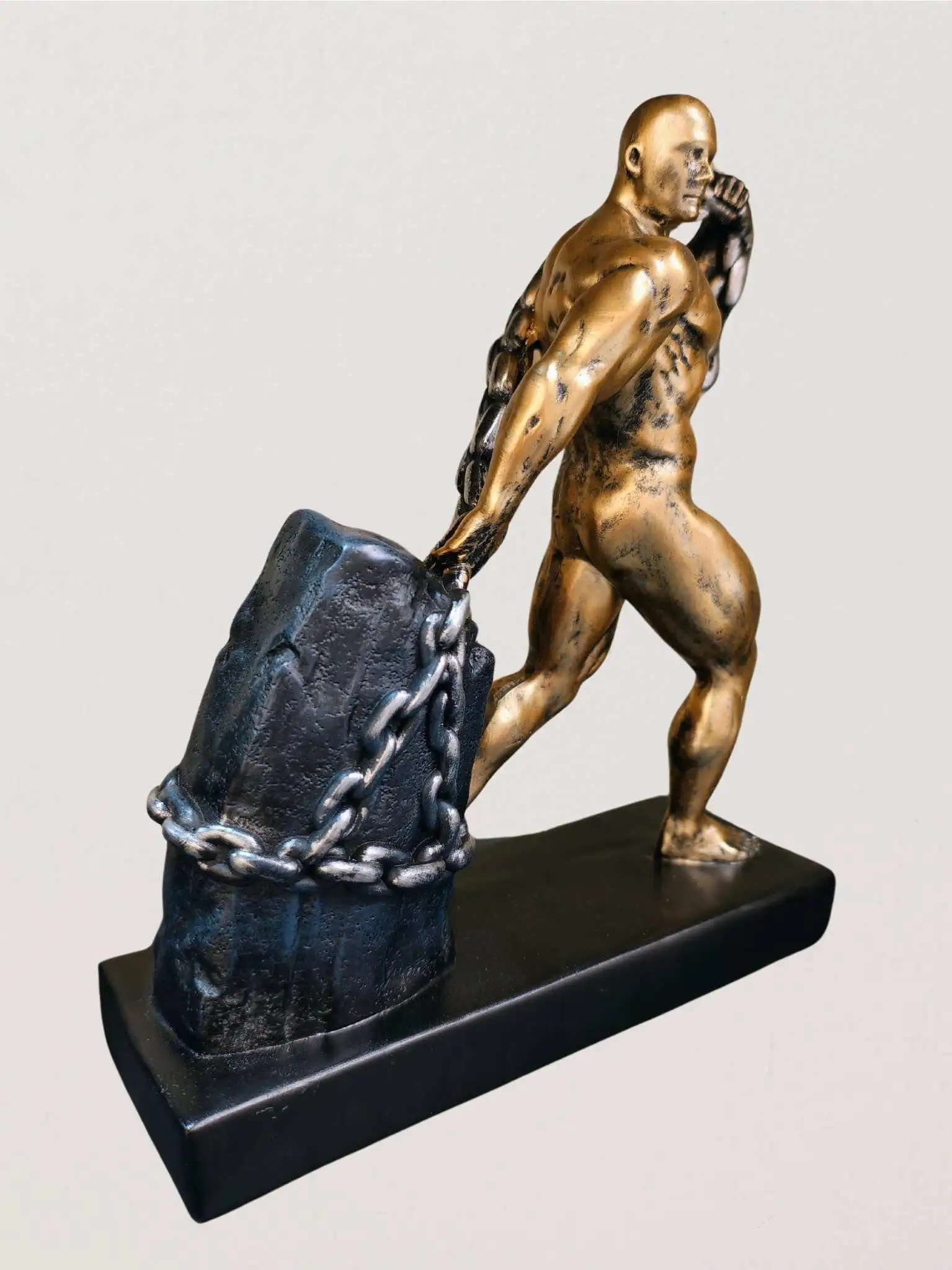 Muscle Man Motivational Figure