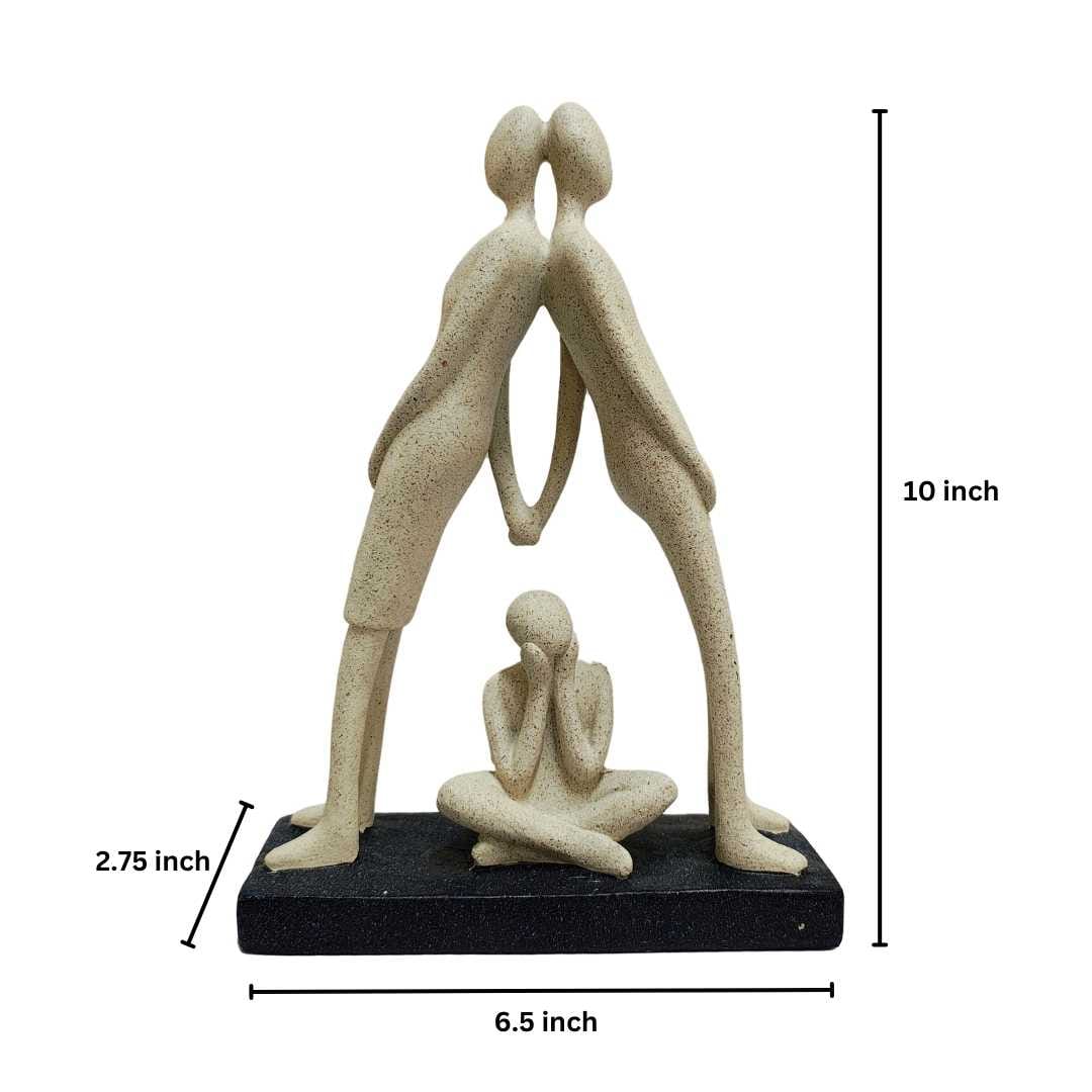 Parents and Child Showpiece Dimension