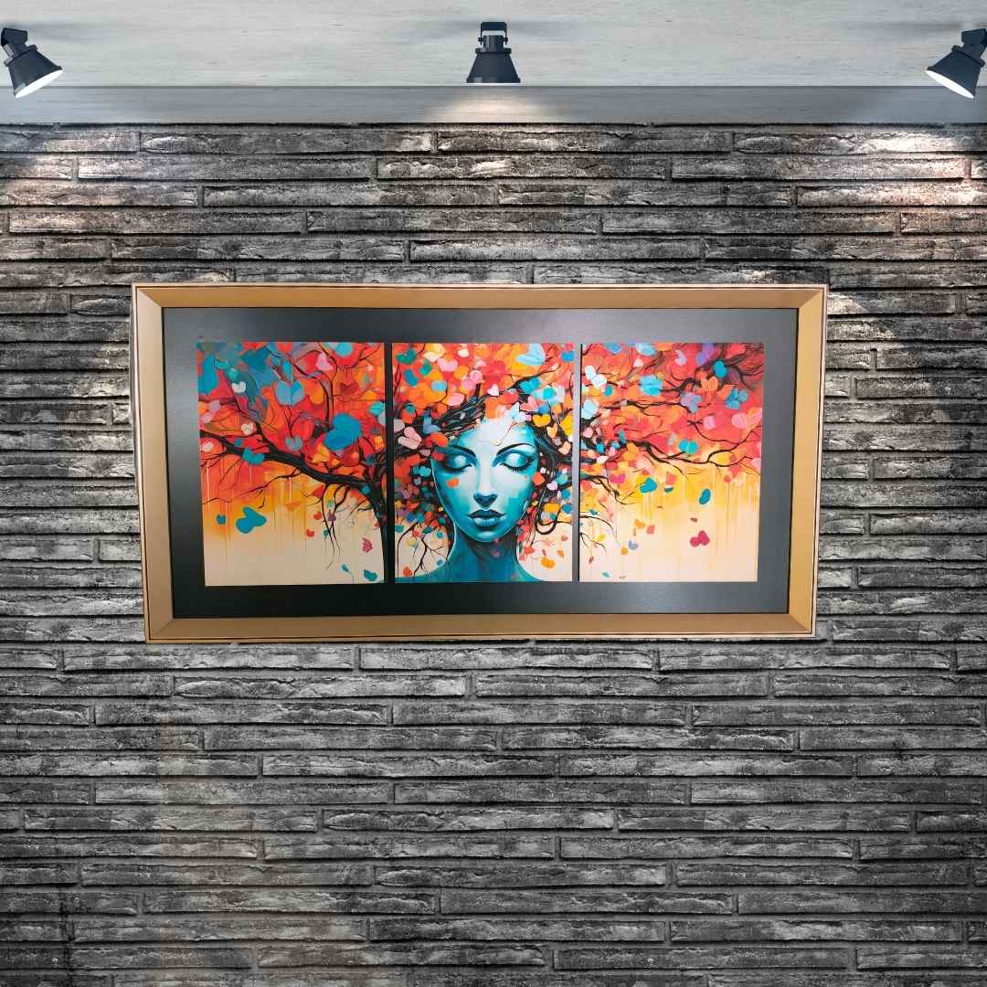 Tree and Beautiful Girl Digital Painting Tree and Beautiful Girl Digital Painting