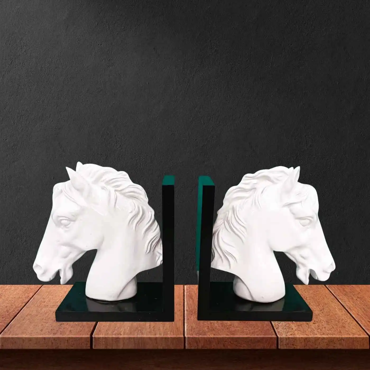 Horse Face Bookends