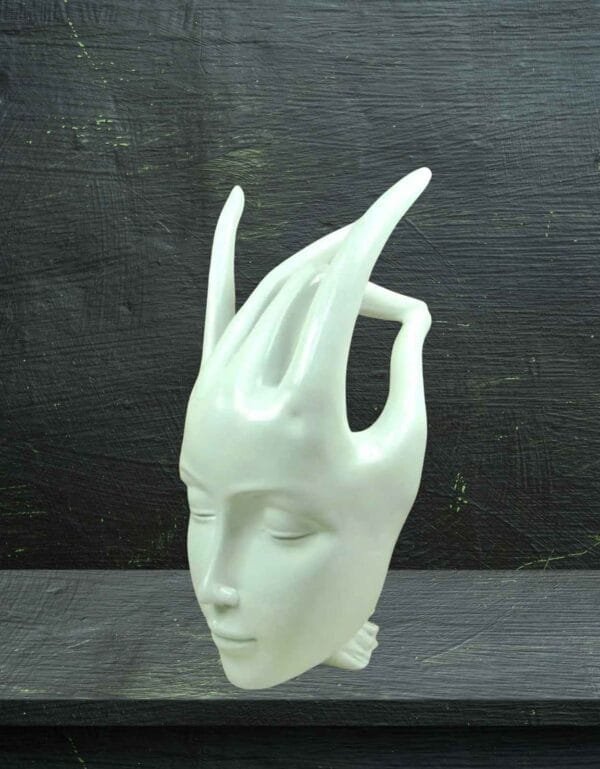 Calm Lady Face on Hand