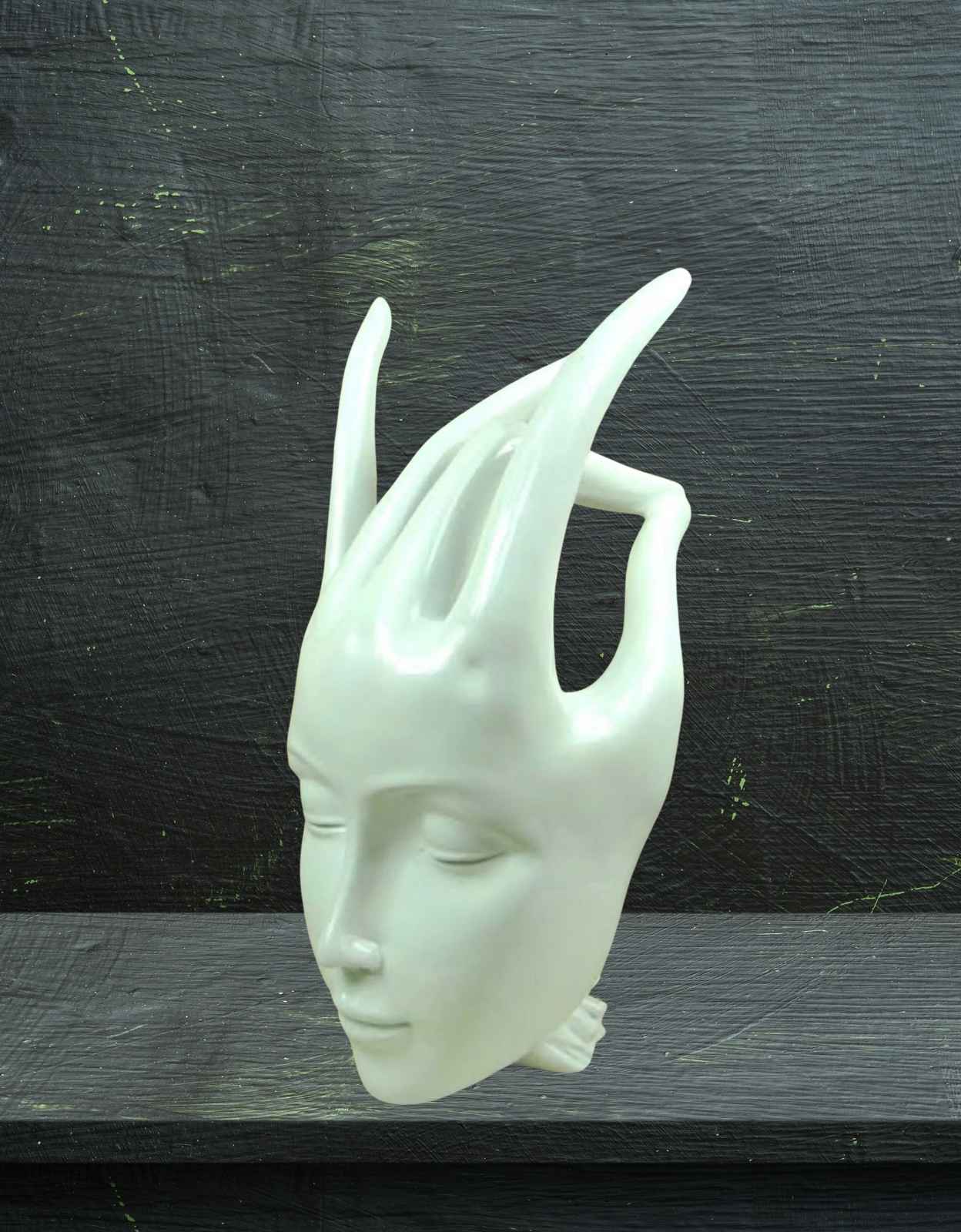 Calm Lady Face on Hand Calm Lady Face on Hand