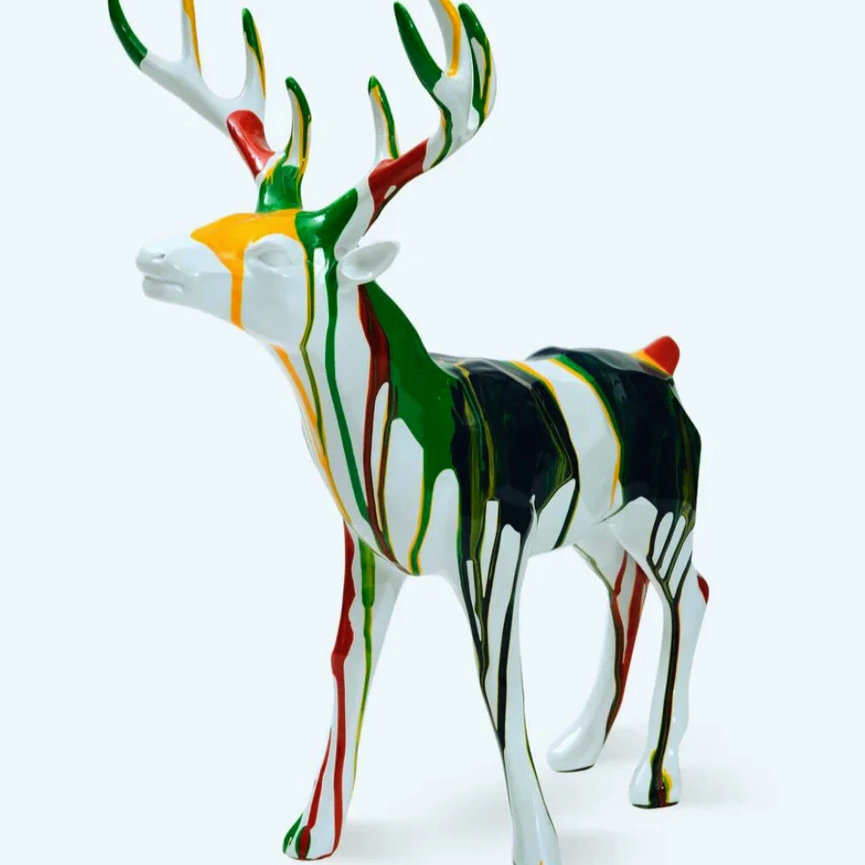 Oil Painted Reindeer Oil Painted Reindeer