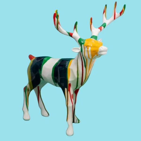 Oil Painted Reindeer