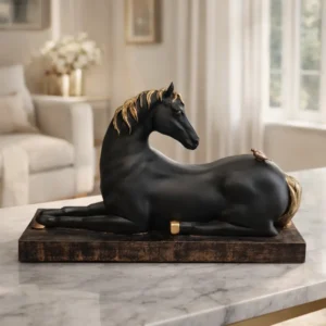 Horse & Sparrow - Black