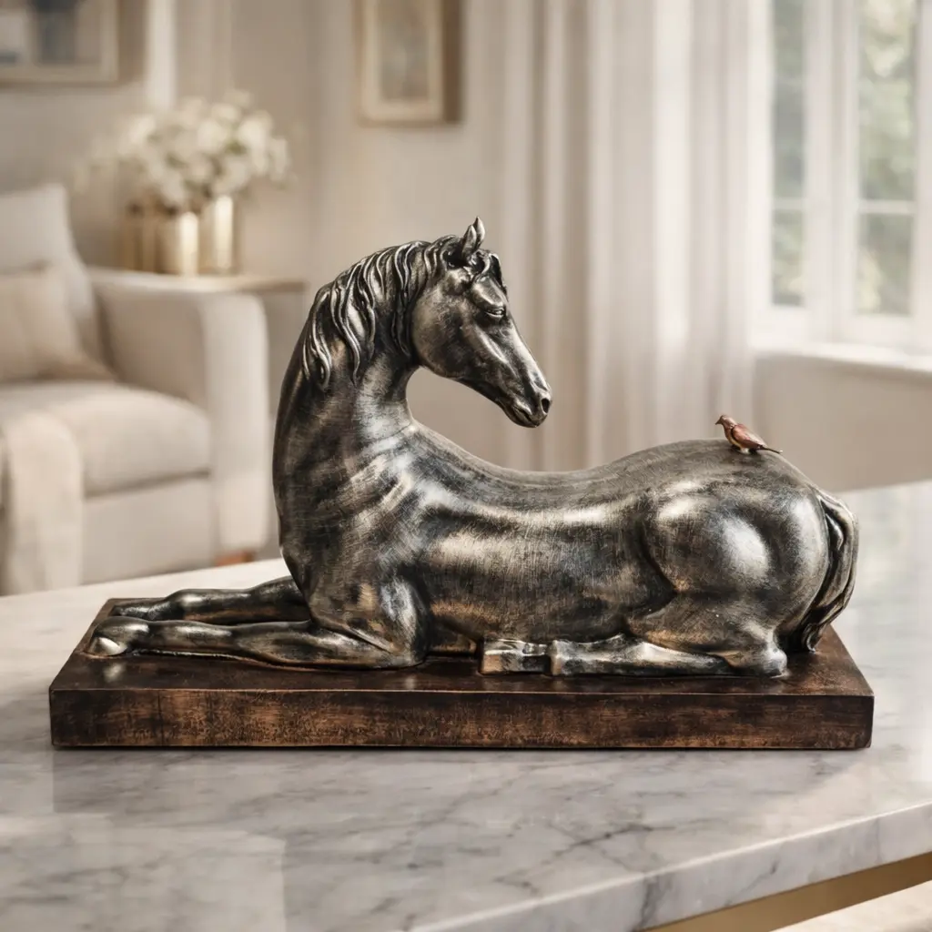 Horse & Sparrow - Silver