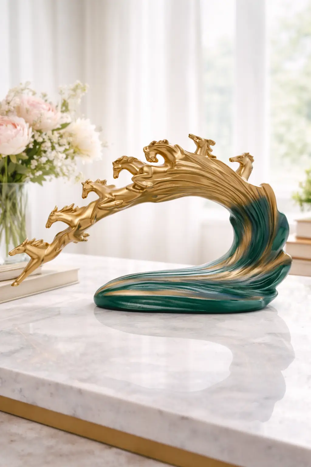 Seven Flying Horses - Gold