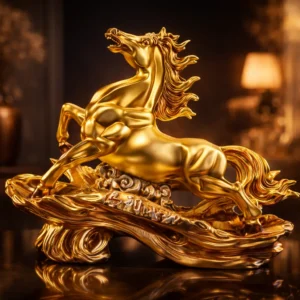 Golden Running Horse