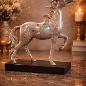 Horse Figurine - Champagne Silver