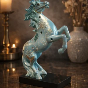 Turquoise Rearing Horse