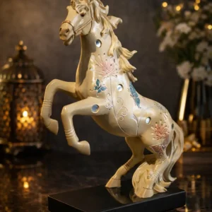 Rearing Horse Champagne Gold