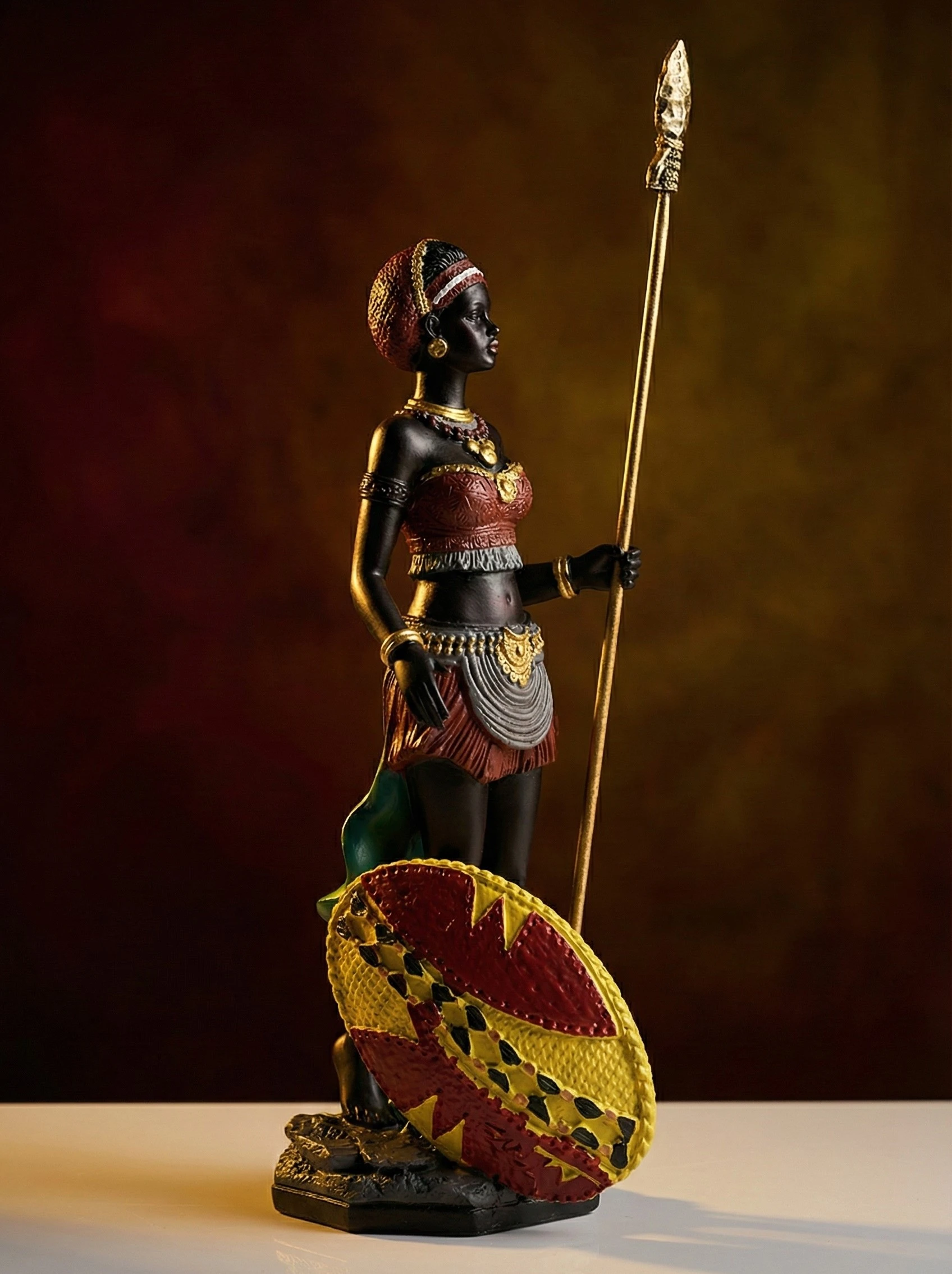 Tribal Warrior Figurine